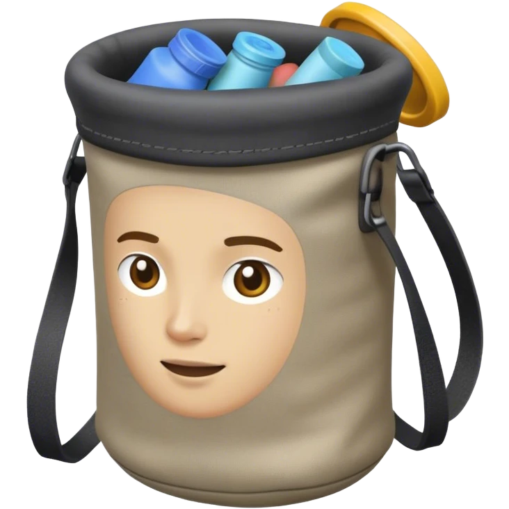 A chalk bag character emoji