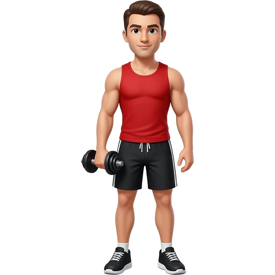 entrenador gym cuerpo completo emoji