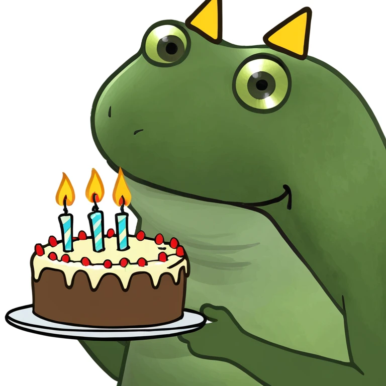 bufo blowing candles on cake emoji