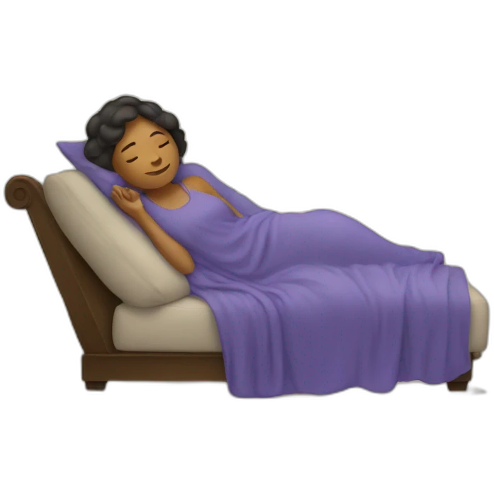 Femme couchée emoji