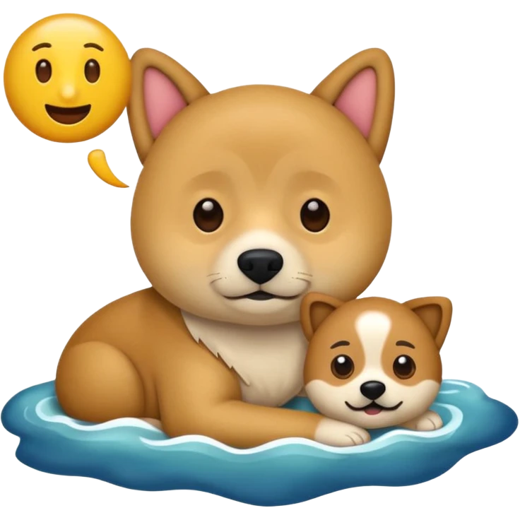 crea un emoji de buenas noches. Pon un texto : Buenas noches Javier y Tobi. Javier es una imagen de profesor y Tobi q sea imagen de un perro emoji