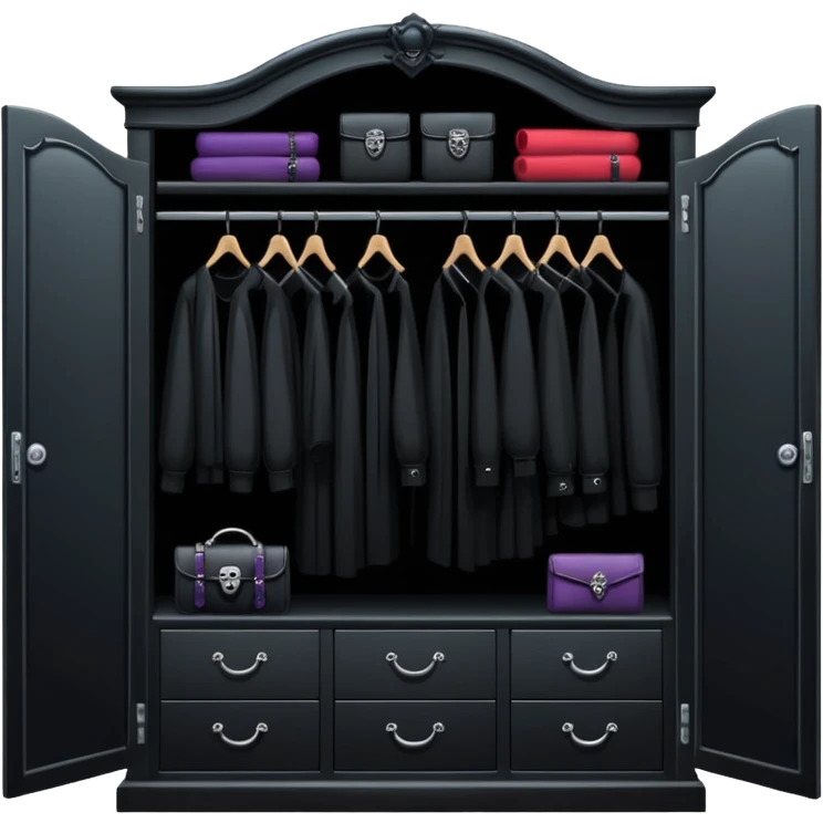 Goth closet emoji