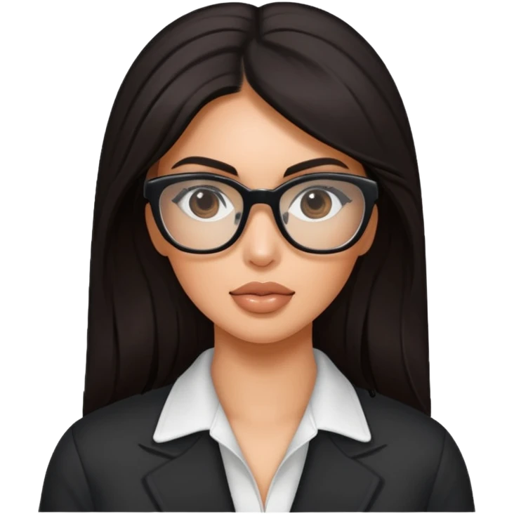 kim kardishian with glasses emoji