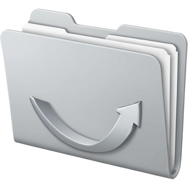 white and gray folder empty emoji