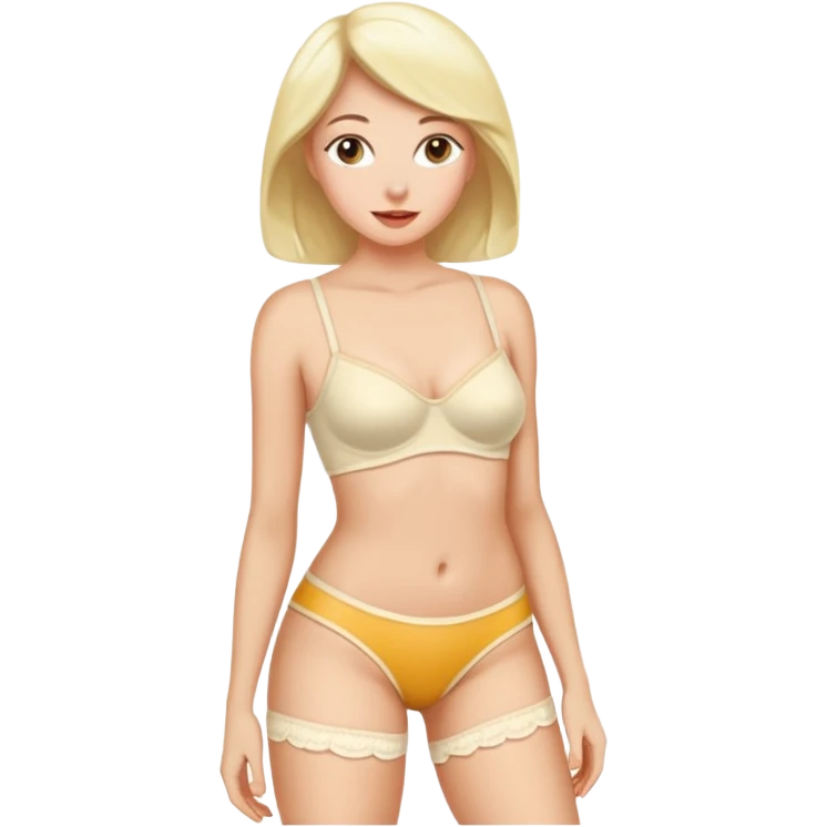 Cream pie pushed into female's panties emoji