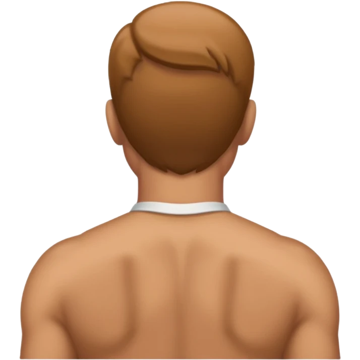 Man with back arched emoji