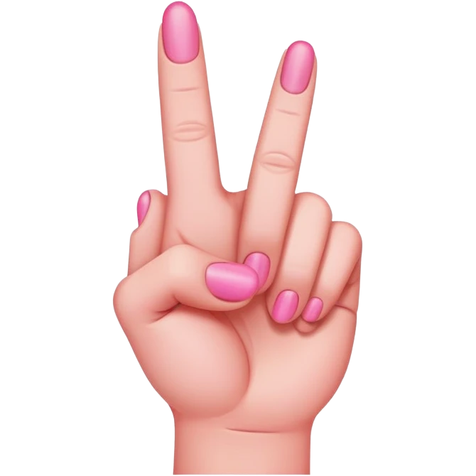 Pink middle finger  emoji