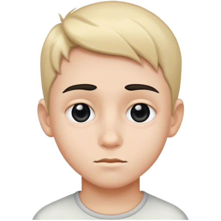 boy with black eyes emoji