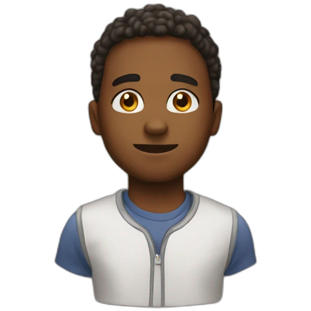 garçon avec des traisse 🤩 emoji