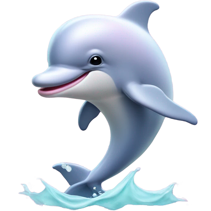Pastel-pink-colors-dolphin emoji