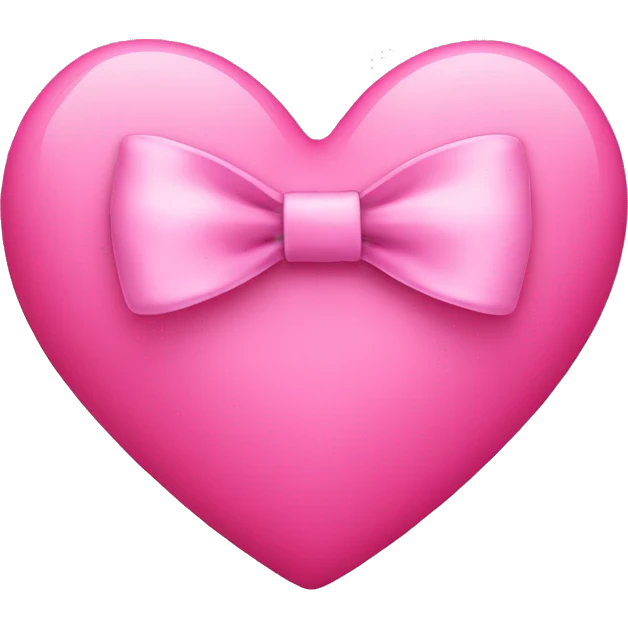 pink heart with pink bow emoji