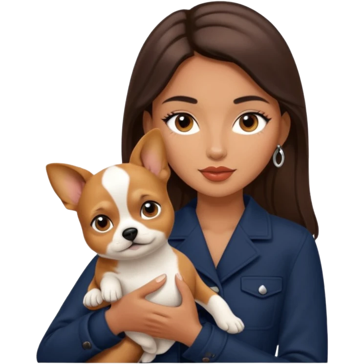 Dior model with pet emoji