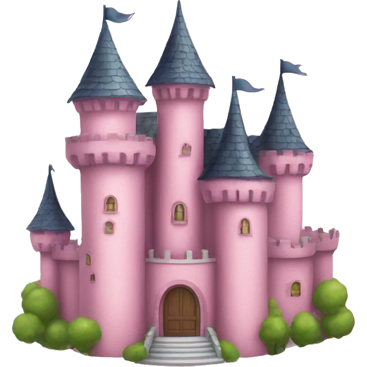 PRINCESS CASTLE HOUSE IN PINK emoji