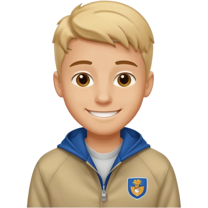 college boy with  college jacket emoji