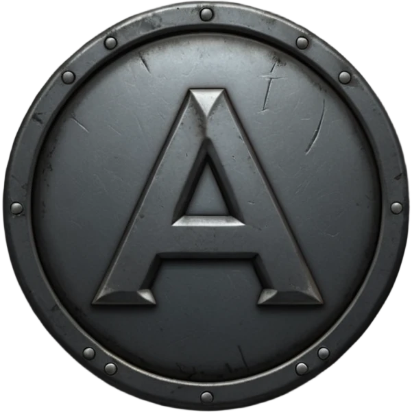 Create a custom emoji badge featuring a stylized, glossy letter “S”. Design the badge in the dark metallic Iron rank style from League of Legends. Use rough metal textures, dark gray tones, and a gritty, heavy look. Add subtle dim glows. Premium, sharp, and readable at small sizes.
 emoji