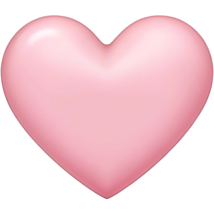 Light pink heart emoji