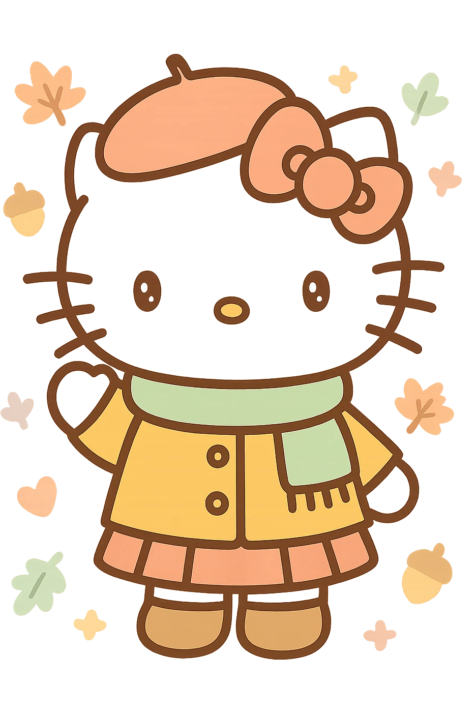 Hello Kitty Autumn Style emoji