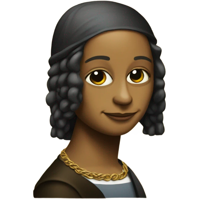 Hip hop Mona Lisa  emoji