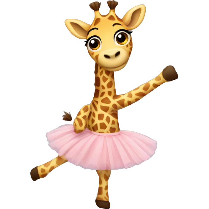 Giraffe ballerina  emoji