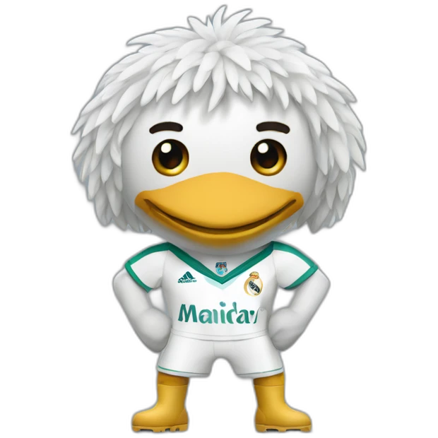 aigle avec un maillot de real madrid emoji