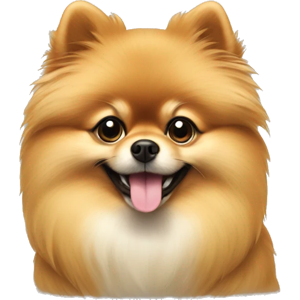 Pomeranian at laptop emoji
