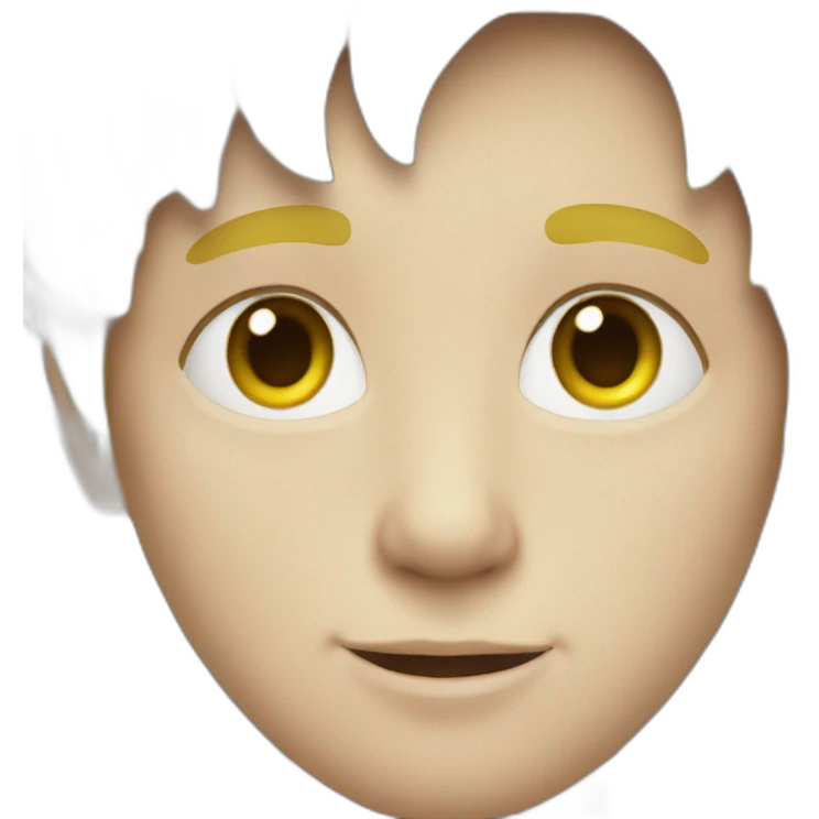 A white boy with yellow hair and green eyes emoji