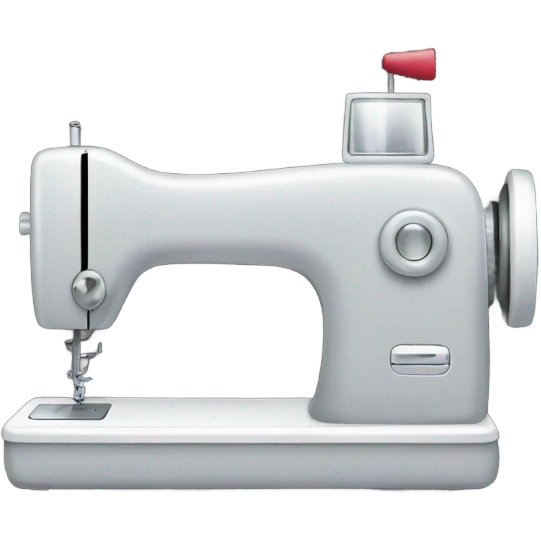 Grey modern sewing machine emoji