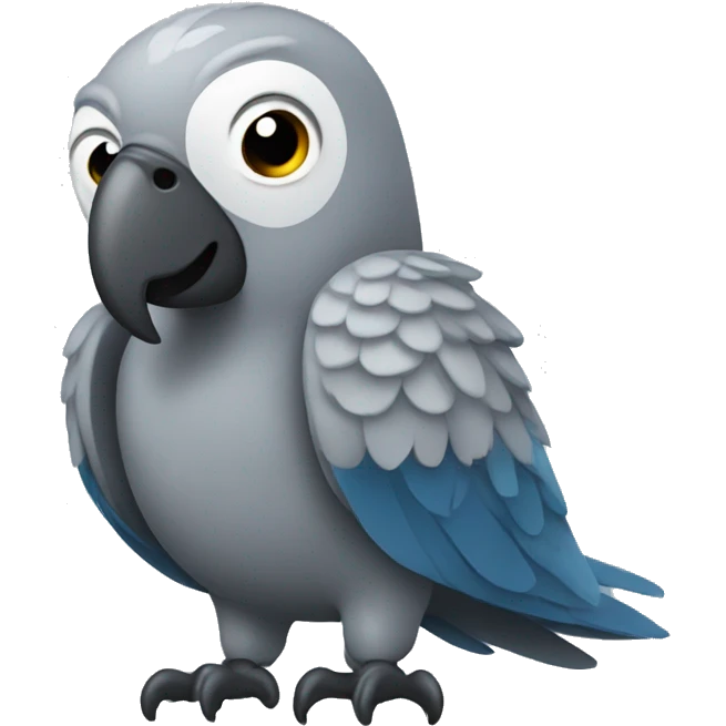 big gray parrot emoji