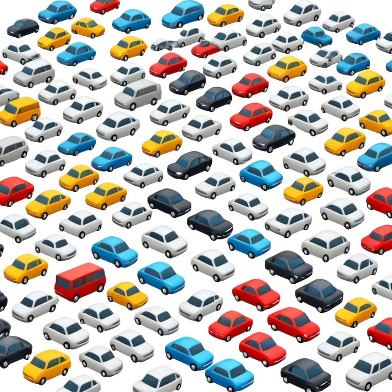 A lot of cars emoji