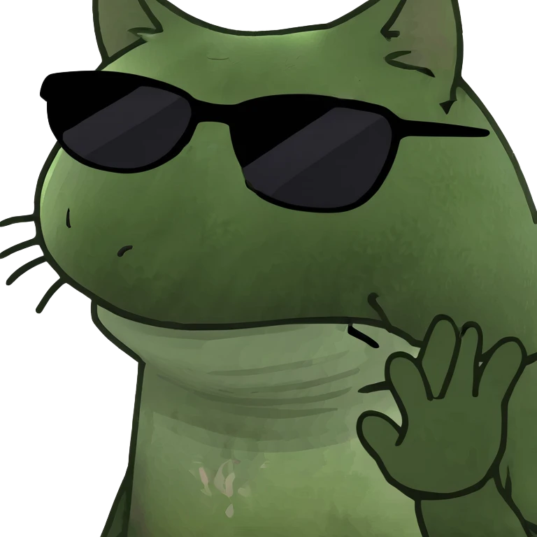 Cat with sunglasses emoji