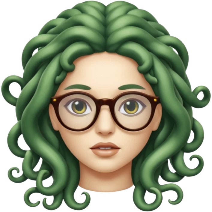Medusa Versace with glasses  emoji