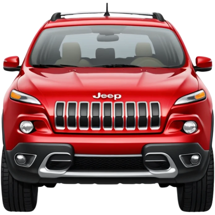 Jeep Cherokee red suv emoji