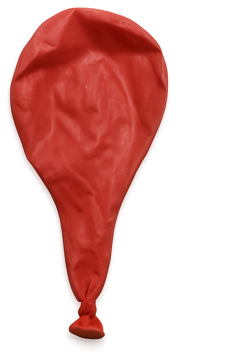 single wilted balloon, no background emoji