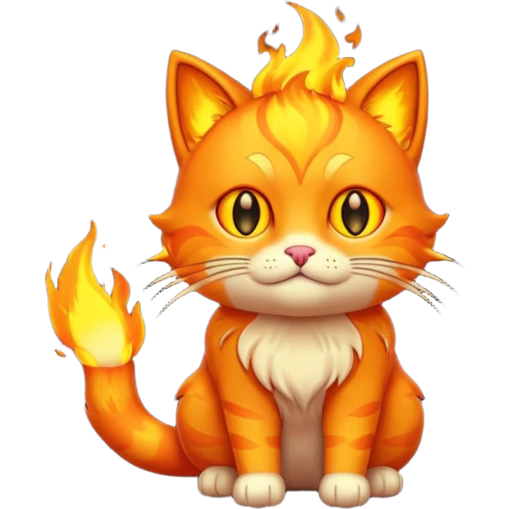 fire cat emoji