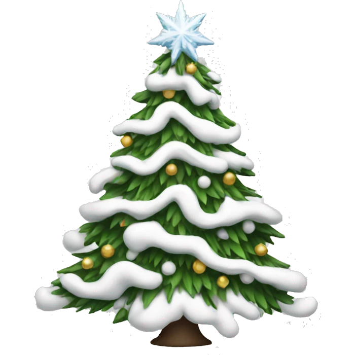 White Christmas tree emoji