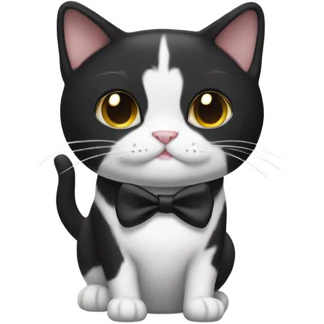 Tuxedo cat  emoji
