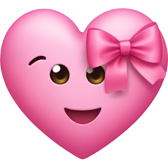 Heart with a pink bow  emoji