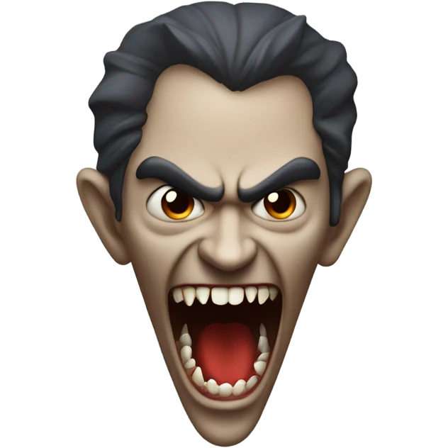 Vampire showing his fangs emoji