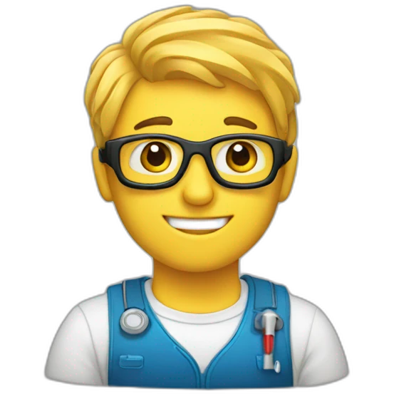 technicien avec fibre emoji