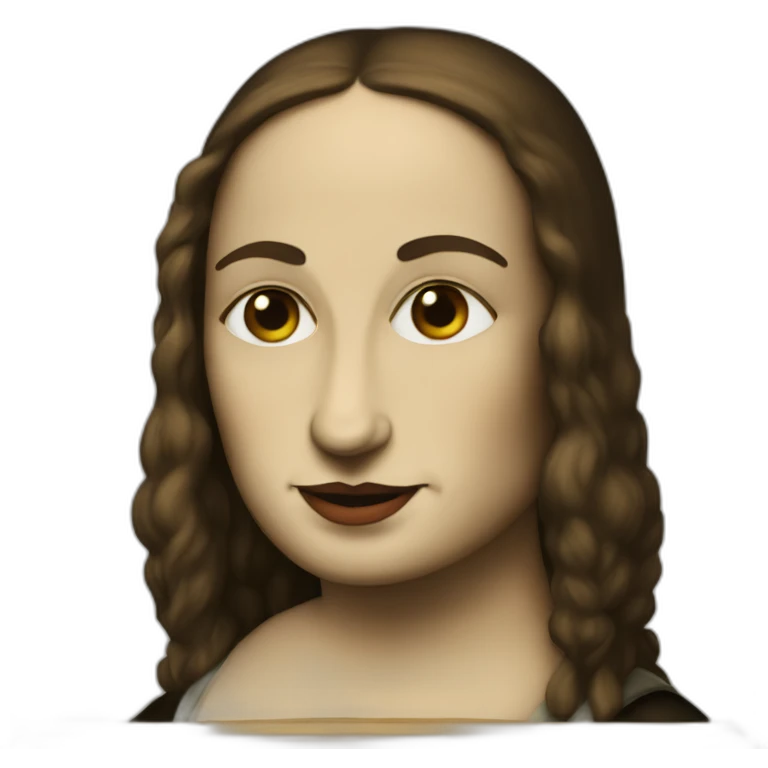 Grouchy Mona Lisa emoji