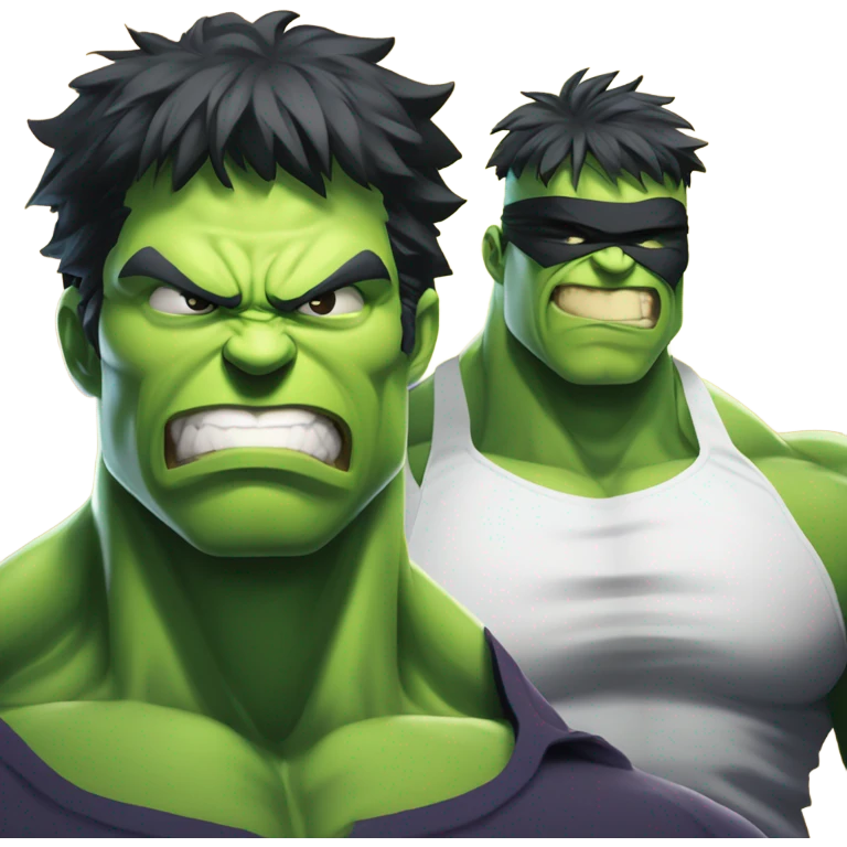 Hulk with gojo anime emoji
