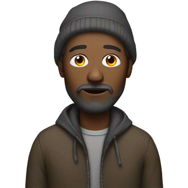 homeless man emoji