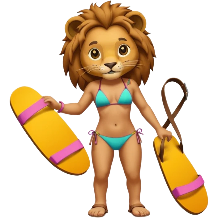 🦁👙🥿 emoji