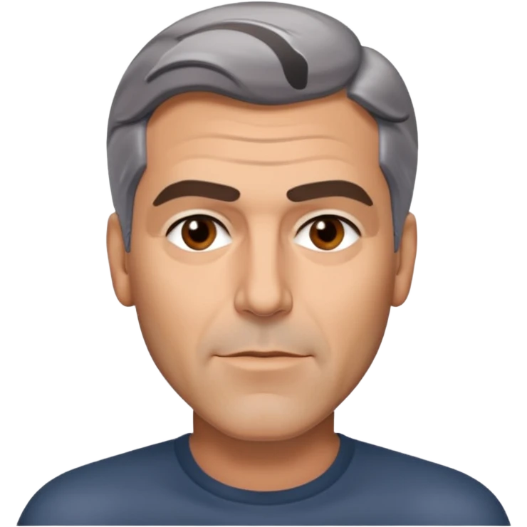 George clooney sighing emoji