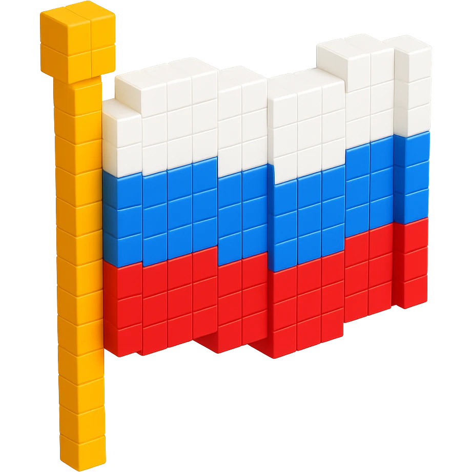 русский флаг, no background emoji