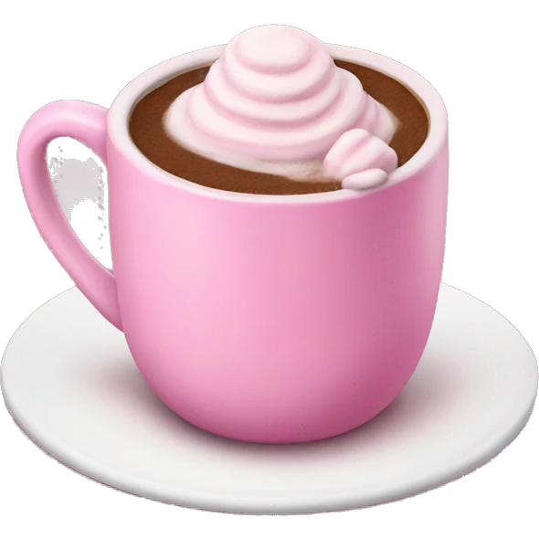 pink hot chocolate  emoji