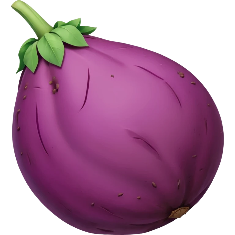 pointy purple sweet potato no green part emoji