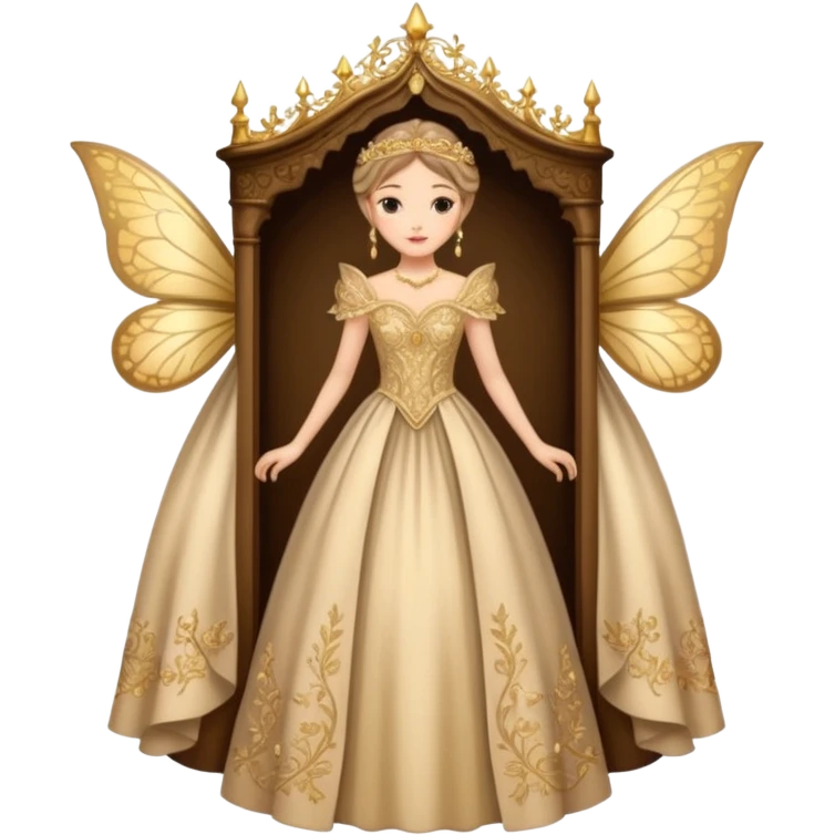 Character in Fairy Tale Beauty and Beast: Wardrobe Lady emoji