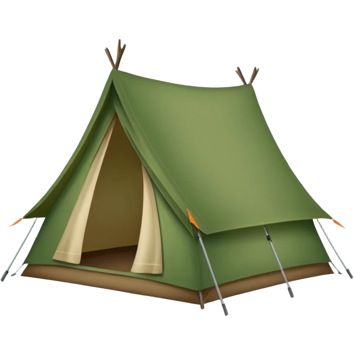 camping tent emoji