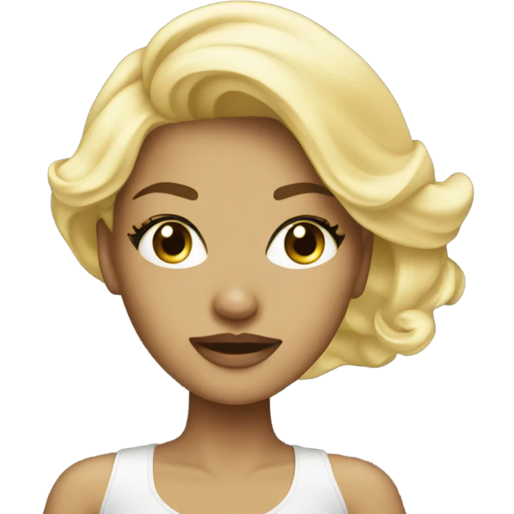 Glamour Blonde girl  emoji